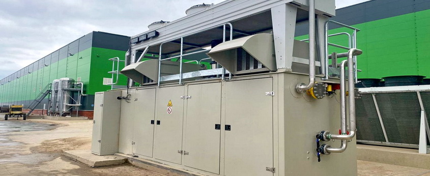 Gas compressor station at the site of new HAYAT enterprise